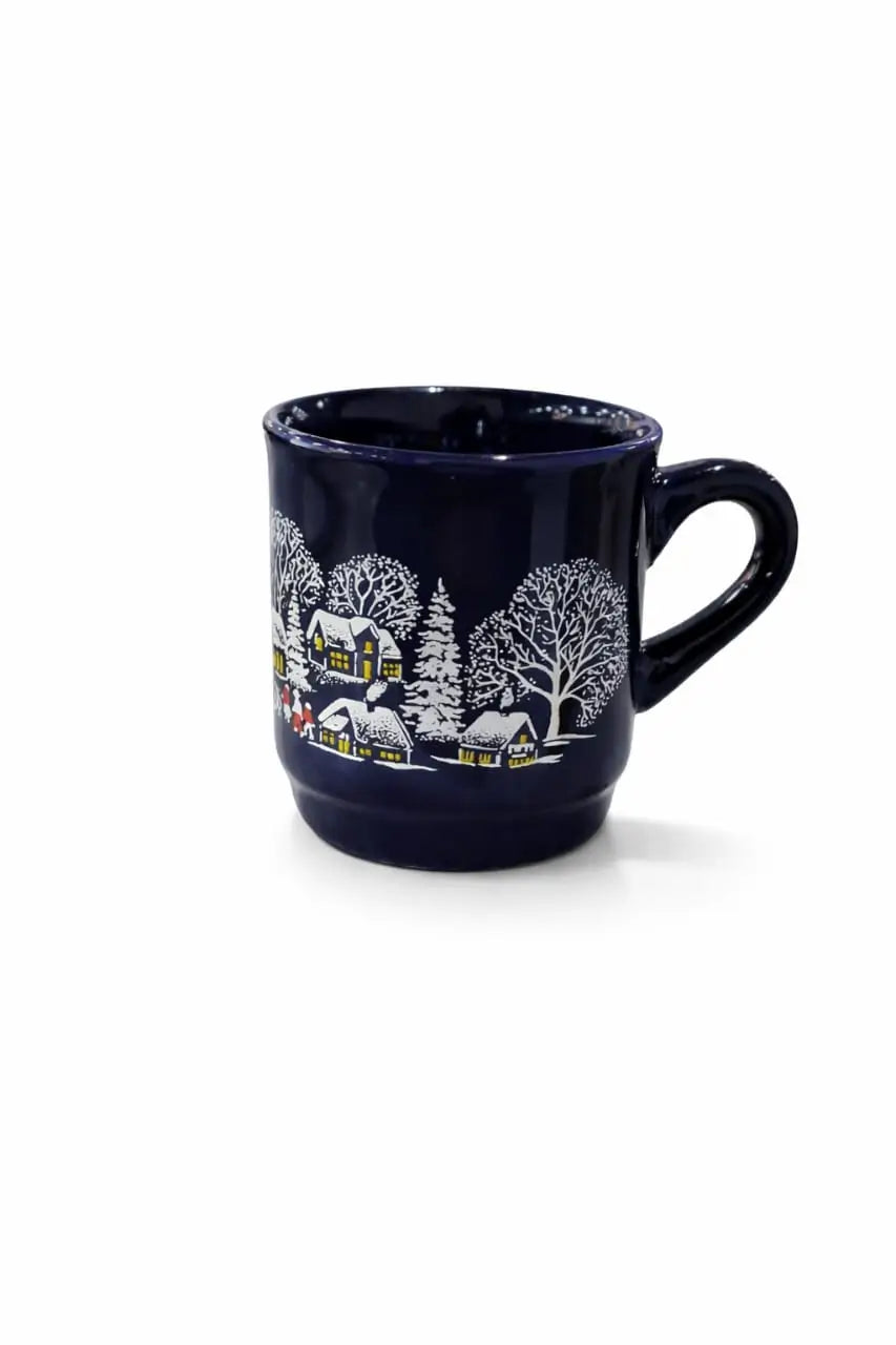 Holiday Elegance-Winter village ceramic mug